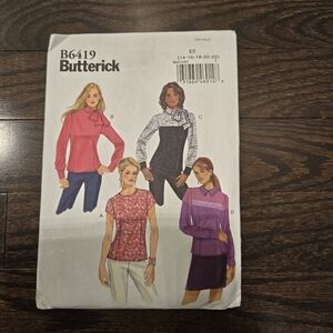 Butterick Women's shirt pattern 6419